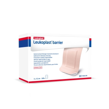 Leukoplast Barrier Dressing Sterile 50mm X 72mm Tan Box/100