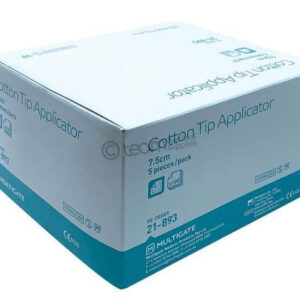 Cotton Tip Applicator 7.5cm Sterile Single Ended 5 Pack - Box of 100 Packs