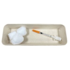 Compostable Injection Tray 20cm X 7cm PKT/125