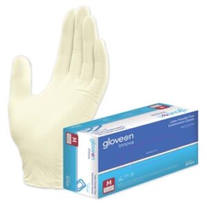 Innova Latex Powder Free Exam Glove Medium Box/100