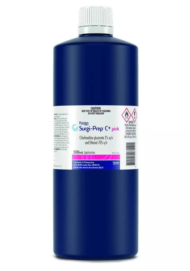 Surgi-Prep C+ PINK 500ml Chlorhexidine 2% And Ethanol 70%