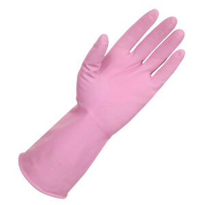 Ultra Touch Rubber Silver-Lined Gloves - Pink - Size 8-8.5, 1 Pair, EA