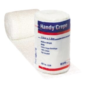 HandyCrepe Medium Weight Bandage 7.5cm X 1.6m PKT/12