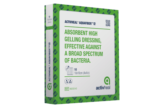 ActivHeal Aquafiber Ag  Dressing With Silver 5cm x 5cm - Box/10