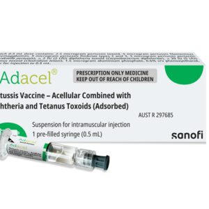 Adacel (dTpa) 0.5mL Prefilled Syringe Single - Box of 1