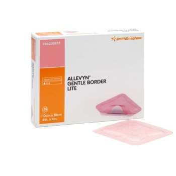 Allevyn Gentle Border Lite 5 X 5cm BOX/10