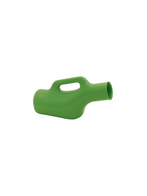 Autoplas Recyclable Plastic Urinal Male with Handle Green