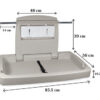 Dolphy Horizontal Baby Change Station- HDPE Plastic