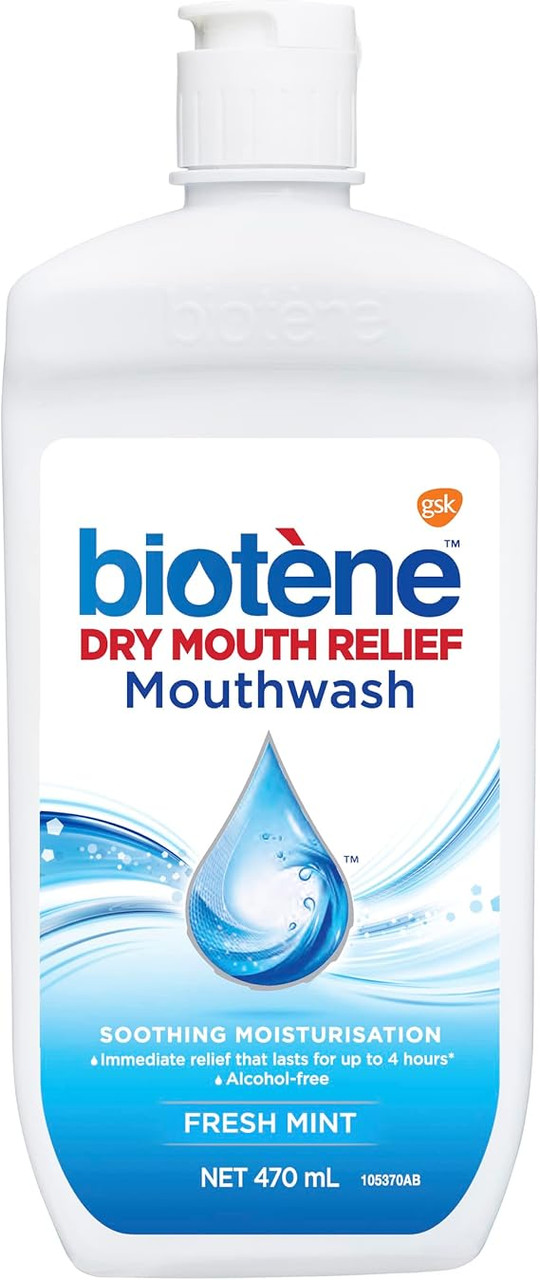 Biotène Oral Rinse and Mouthwash for Dry Mouth 470ml