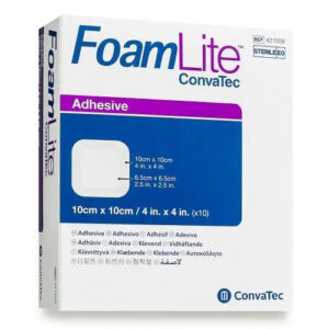 Convatec Foam Lite Adhesive Dressing 10cm x 10cm - Box of 10