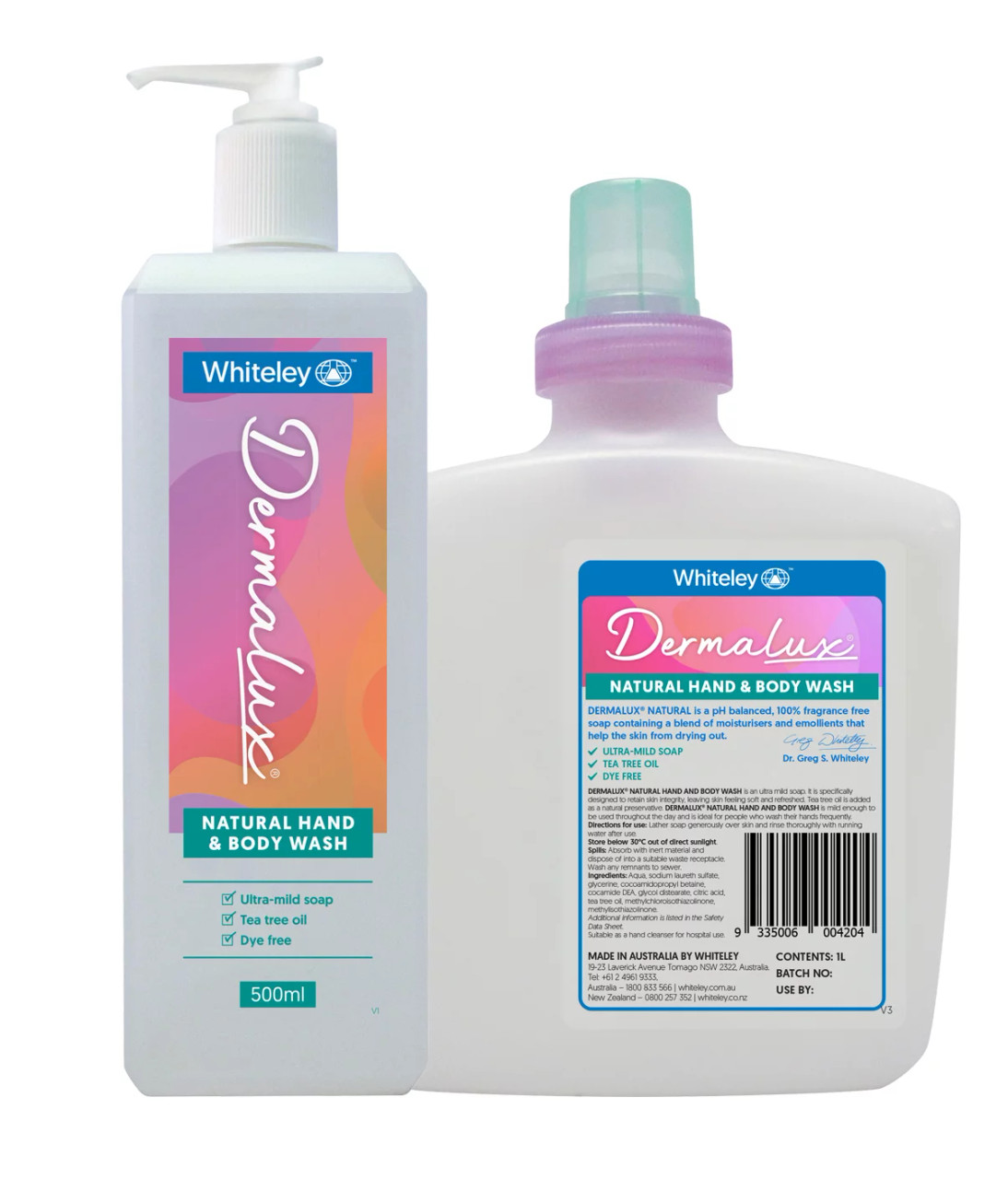 Dermalux Natural Hand and Body Wash