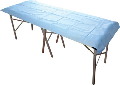 Disposable Flat Sheet 200cm x 70cm ( Light Blue) - Box/100