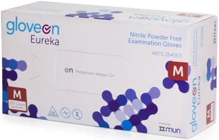 Eureka Nitrile Exam Glove Powder-Free - Medium - Box of 300