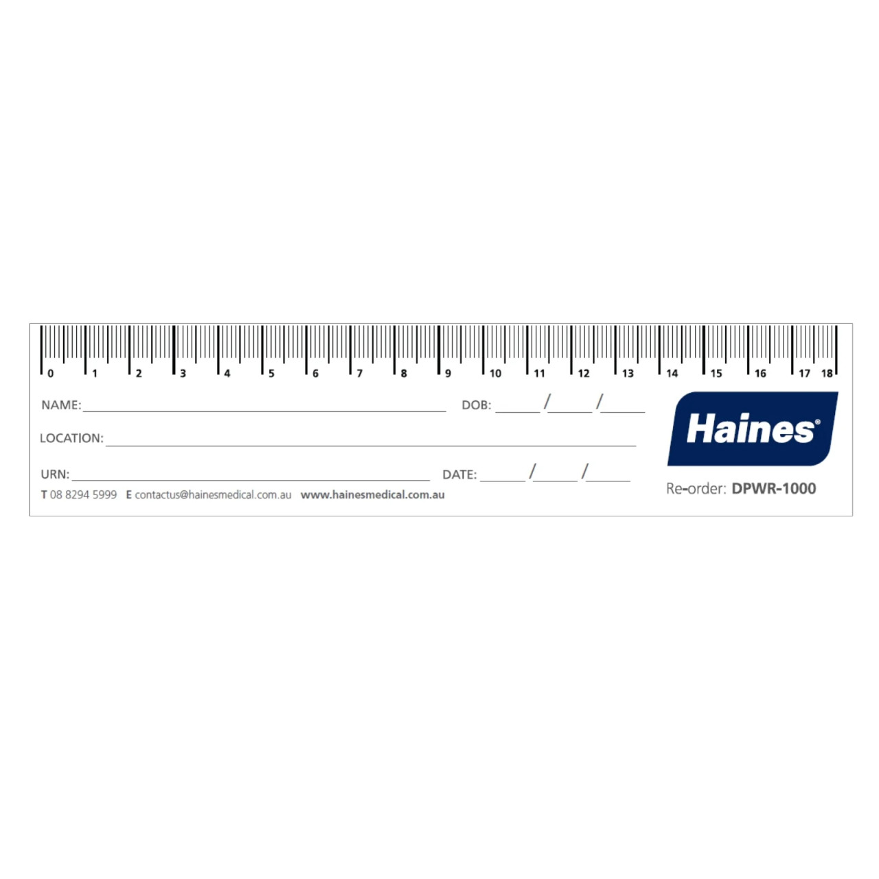 Haines Paper Wound Ruler - Pack of 250