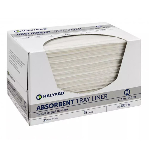 Halyard Tray Liner Absorbent Low Lint - Large 30cm x 50.5cm - Carton of 450