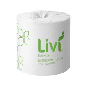 Livi 7004 Basics/Everyday Toilet Tissue 2 Ply 700 Sheets (48 Rolls)