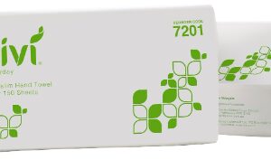 Livi 7201 Basics/Everyday Ultraslim Hand Towel 1 Ply 150 Sheets (16 Packs)