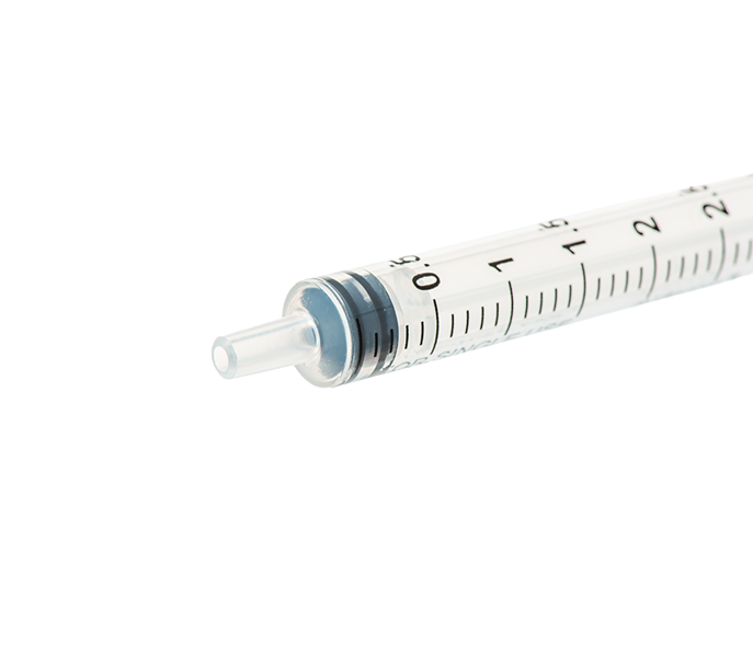 Luer Slip Syringe without Needle - Concentric Nozzle - Box of 100