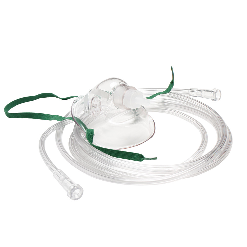 MDevices Oxygen Mask Paediatric Medium Concentration Elongated Shape With 2.1m Clear Tubing