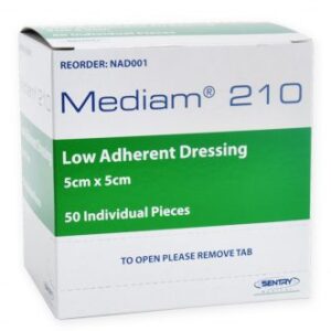 Mediam 210 Low Adherent Dressing 7.5x7.5cm - Box/50