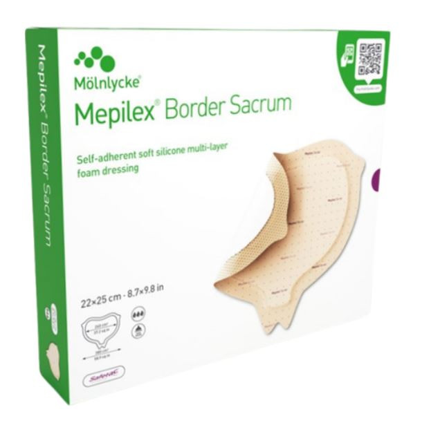 Mepilex Border Sacrum 22x25cm - Box/5