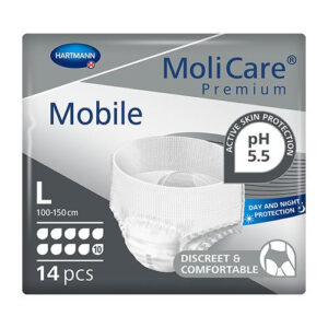 Molicare Premium Mobile - 10 Drops - Large (100-150 cm) - Bag of 14