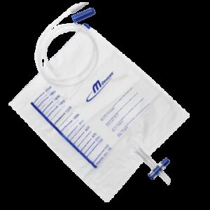 Multigate Drainage Bag 2000mL T-Tap NRV Sample Port 120cm Clear Tubing Sterile