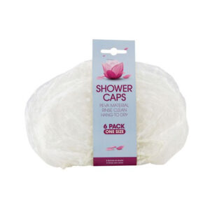 Reusable Shower Caps - Pack of 6