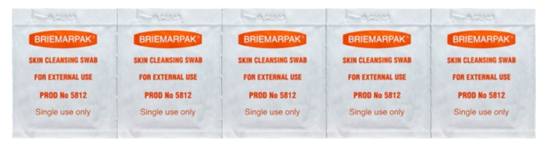 Skin Cleansing Swab  2% Chlorhexidine + 70% Isopropyl Alcohol - Large - 200PCS/BOX