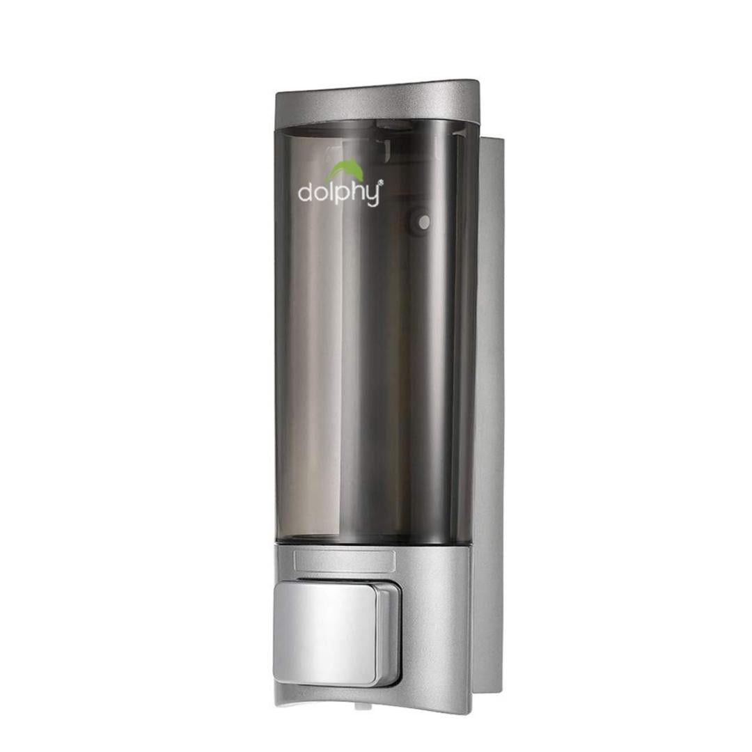 Dolphy EXTRA STRONG Soap Dispenser 200ml - Transparent Black