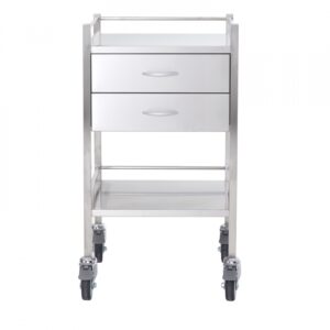Stainless Steel Trolley Two Drawer