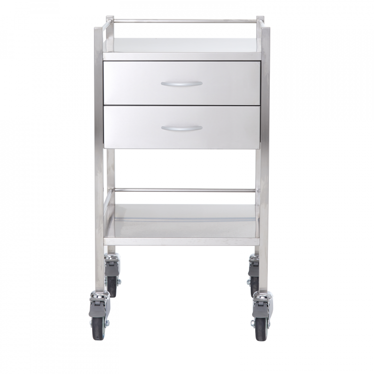Stainless Steel Trolley Two Drawer