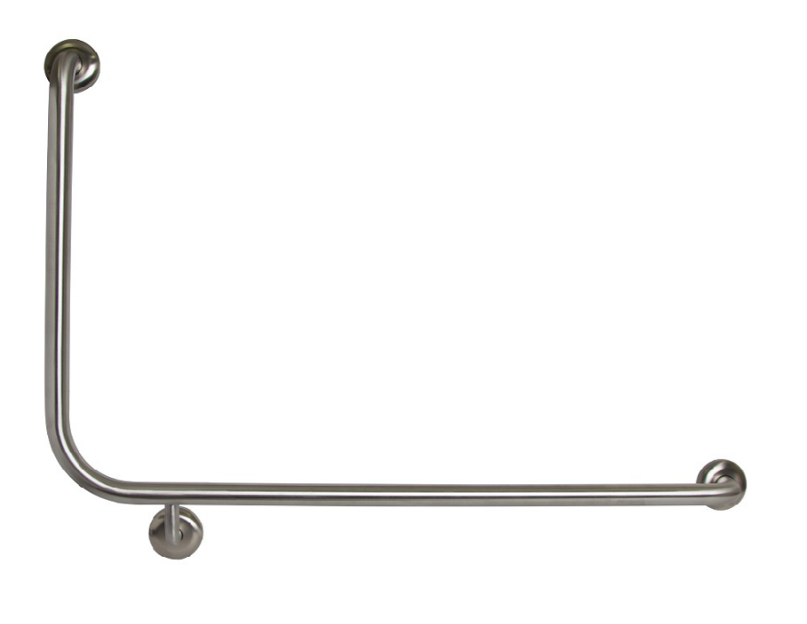 Wall Mount Safety Grab Rail ( Left ) - Silver