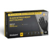 Xtraguard Black Nitrile Heavy Duty Gloves ( 100 pcs ) - Size XXL