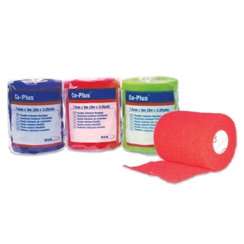 Co-Plus Coloured Support Bandage 7.5cm X 3m Box/24