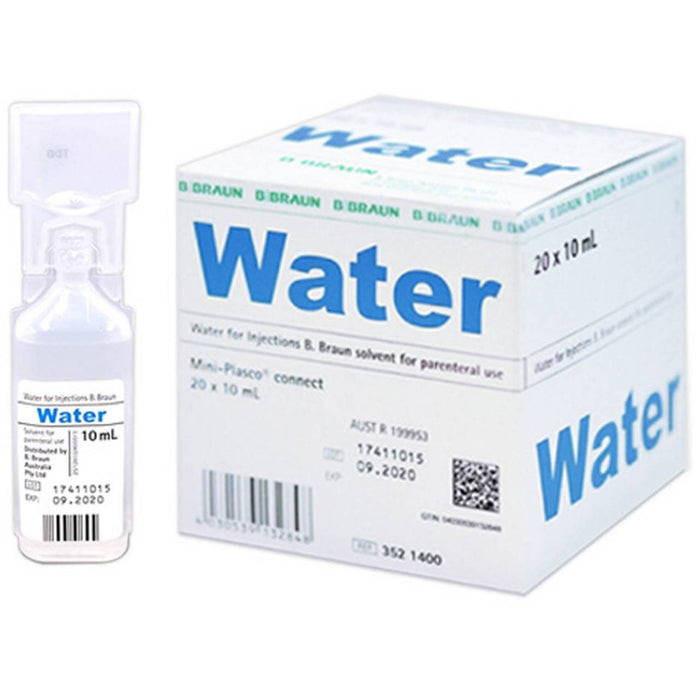 B Braun Water For Injection 10mL - Pack of 20