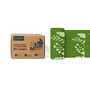 Ecopack 27L Compostable Bin Liners - Box Dispenser Medium (1 Box/50 Bags)