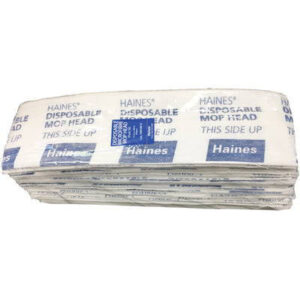 Haines RediCare Disposable Microfibre Flat Mop Heads 48 x 13.5cm - Carton of 200