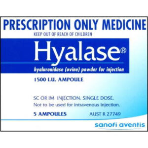 Hyalase Hyaluronidase 1500IU Ampoules - Box of 5