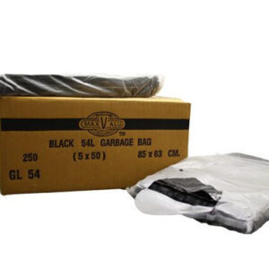MaxValu Heavy Duty 60L Black Bin Liners 85 x 63cm - Carton of 250, CTN250