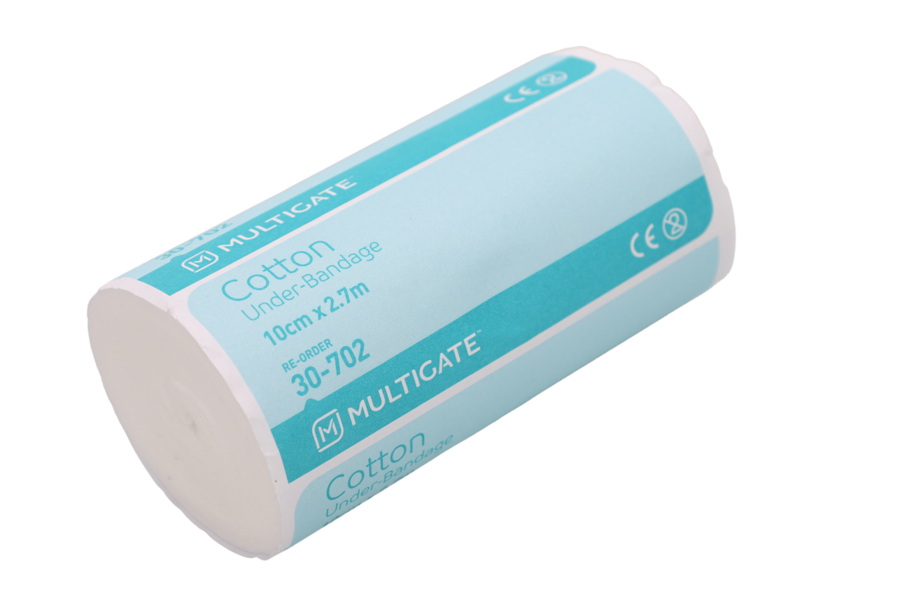 Multigate Pure Cotton Under Bandage 10cm x 2.7m - Bag of 12 Rolls