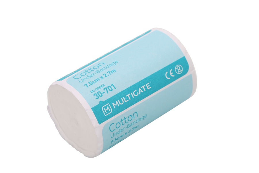 Multigate Pure Cotton Under Bandage 7.5cm x 2.7m - Bag of 12 Rolls