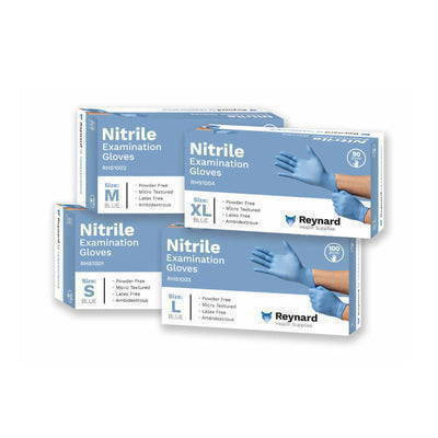 Reynard Prime Nitrile Examination Gloves - XL - Carton of 1000 Gloves, CTN10