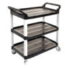 Sabco Utility Cart (3 Shelf) - Black, EA