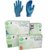 Ultra Fresh Blue Vinyl Disposable Powder Free Gloves - Extra Large (1000pcs), CTN10