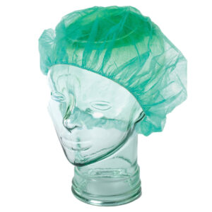 Ultra Health Disposable Round PP Cap 21 Inch Green - Pack 100