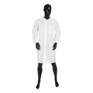 Ultra Health Non-Sterile Lab Coat with Velcro Seal White - Carton 50