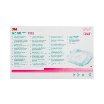Tegaderm CHG Chlorhex Gluc IV Dressing 10x12cm Box/25
