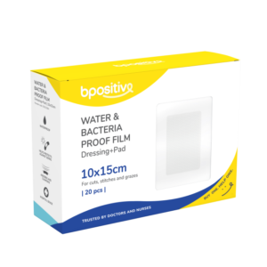 Bpositive Water & Bacteria Proof Island Film Dressing 10 X 15cm Box/20
