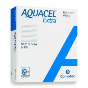 AQUACEL EXTRA Dressing 5 X 5cm Box/10